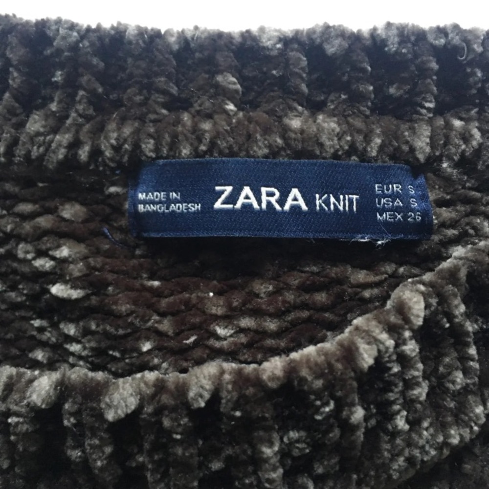 Zara Knit chennile sweater - Picture 3 of 4